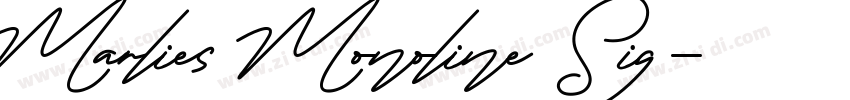 Marlies Monoline Sig字体转换